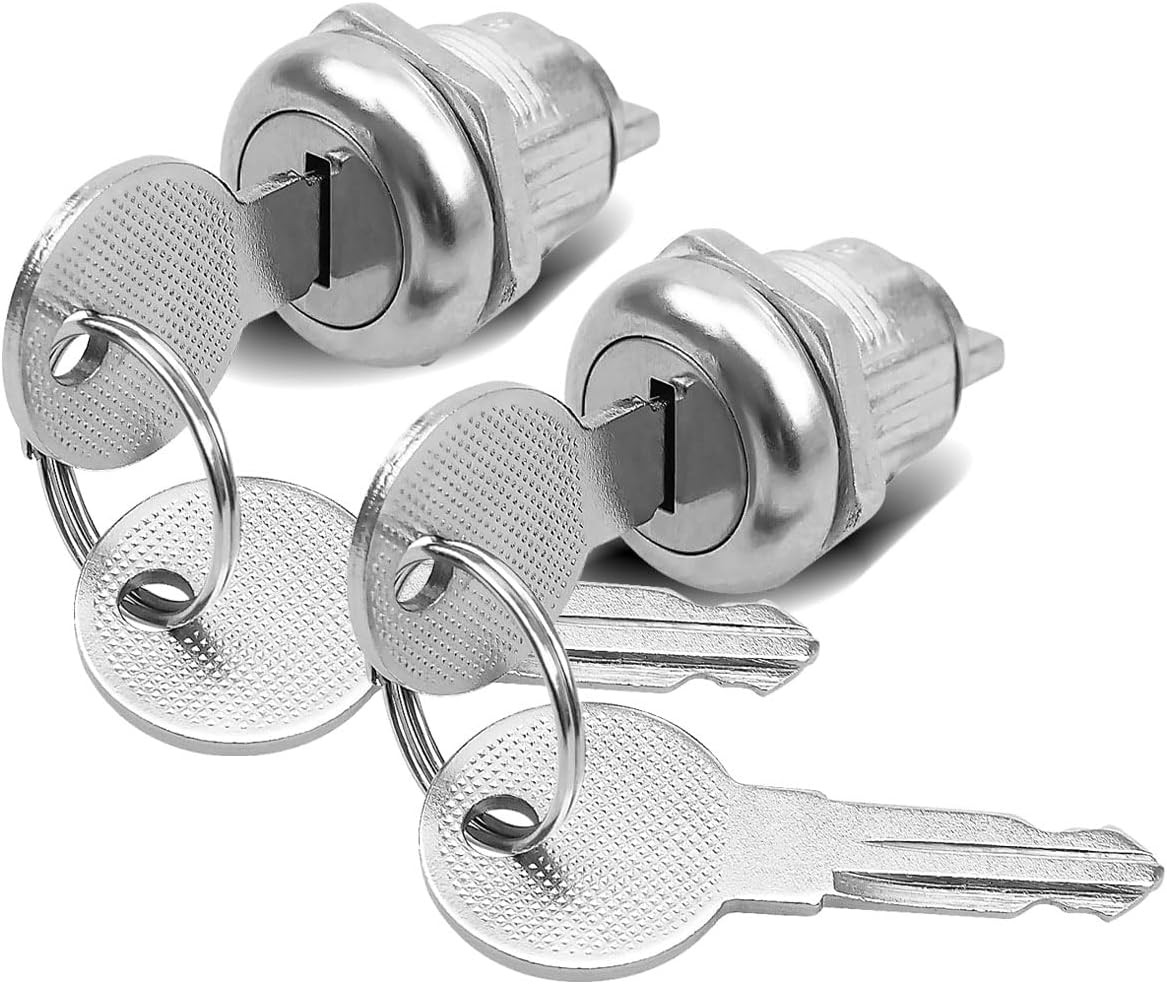 Tool Box Locks with Keys, 4 Pack Keys Alike 5/8 Inch Lock Cylinder Fit for T-Han