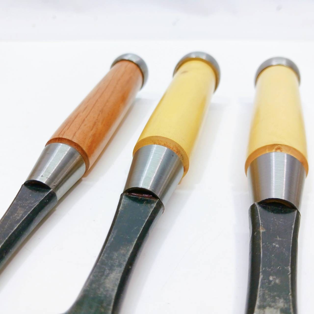 Japanese Chisels Nomi Yama-Tama 山玉 Blade 15-48mm set of 4 Woodwork Japan BF110