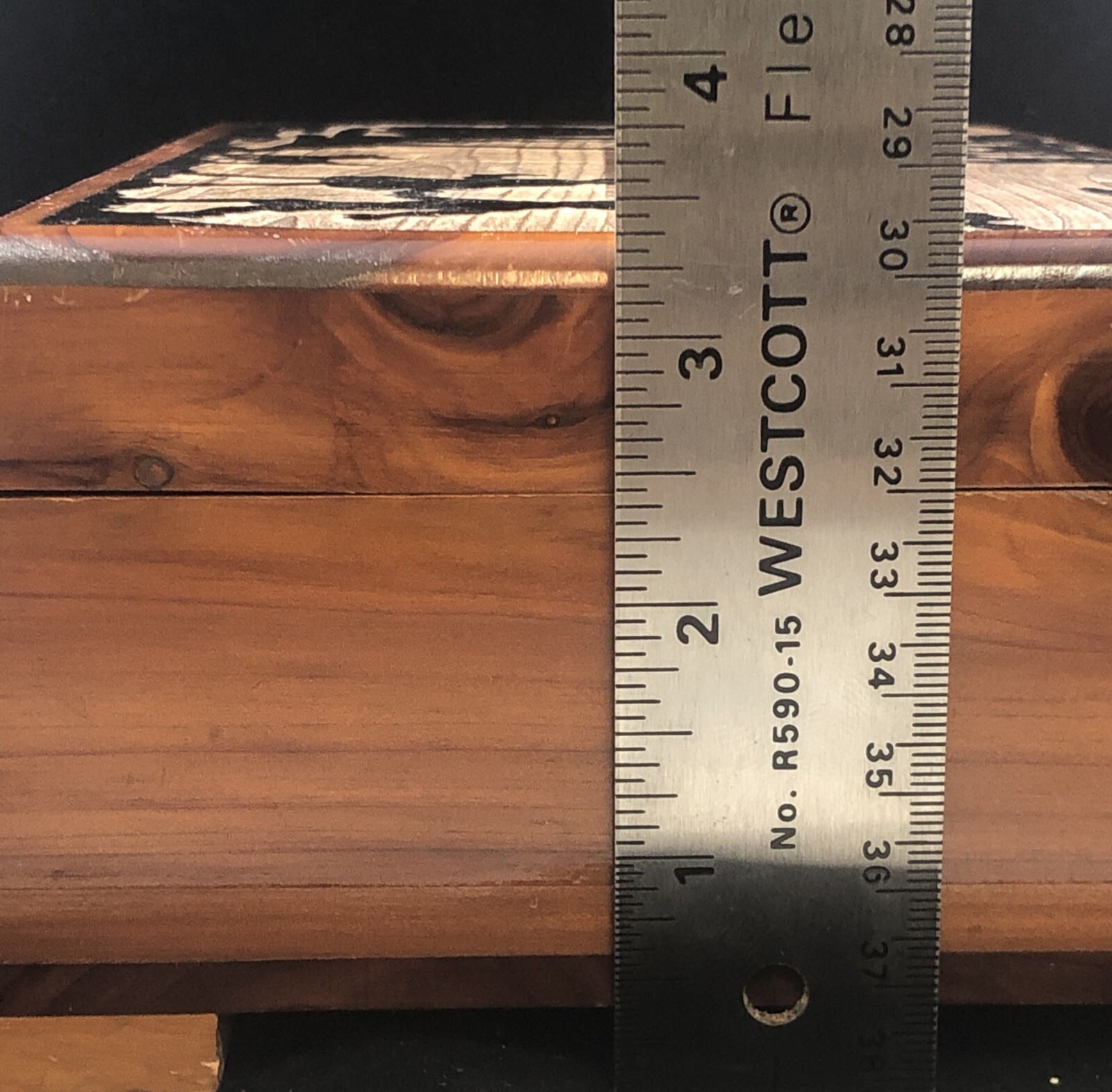 Vintage Pilliod Art Box Silhouette Dog Family 10”x6”x3.25” Dovetail Wood 👀 Desc