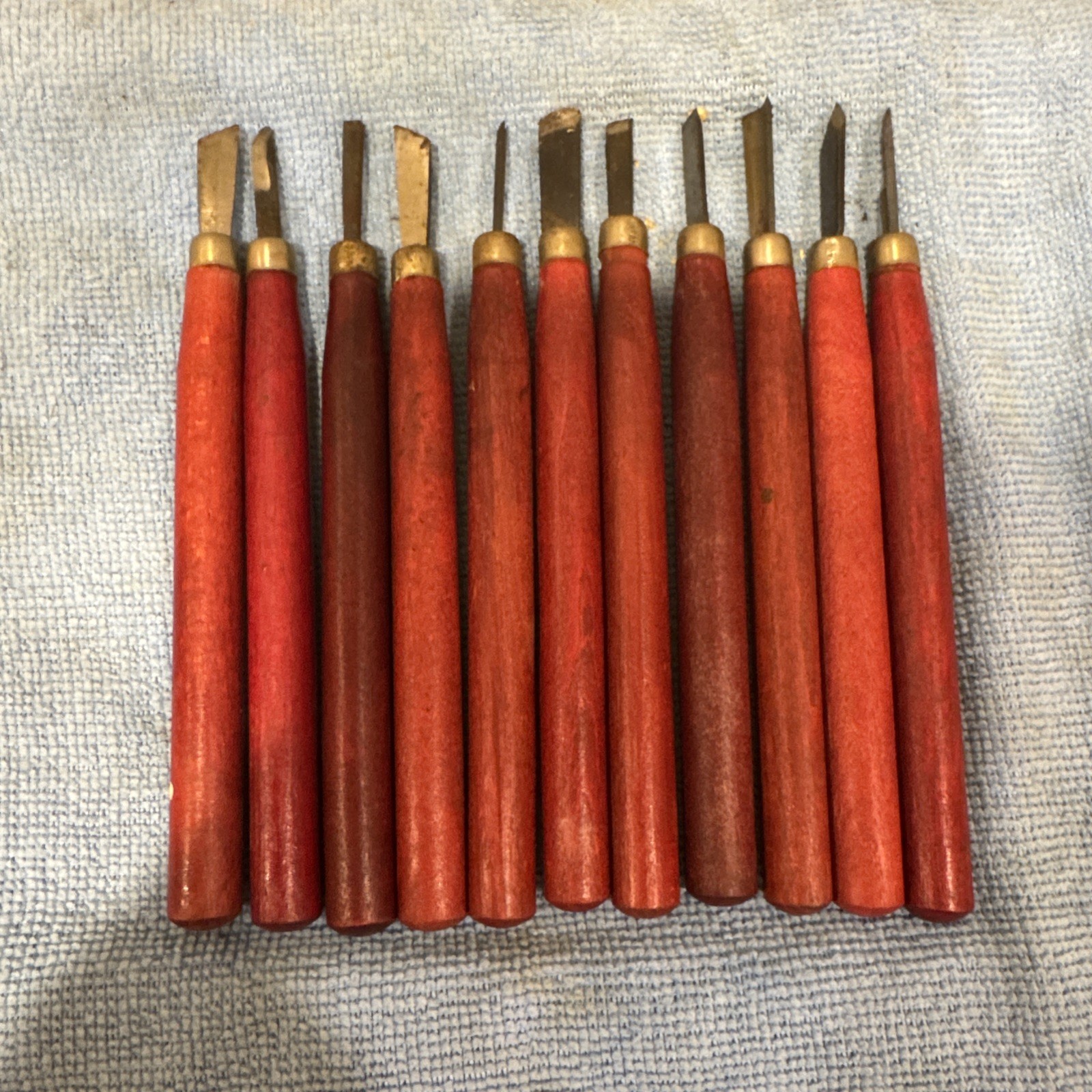 Vintage 11 Piece Wood Carving Craft Chisel Gouge Knife Set GnusedTools