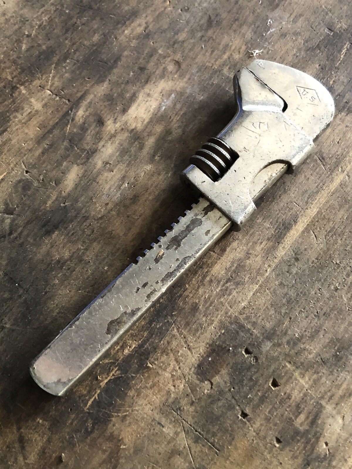 Vintage U.S. in DIAMOND LOGO ( LOWENTRAUT MFG. Co ) Bicycle Monkey Wrench 5-1/2″