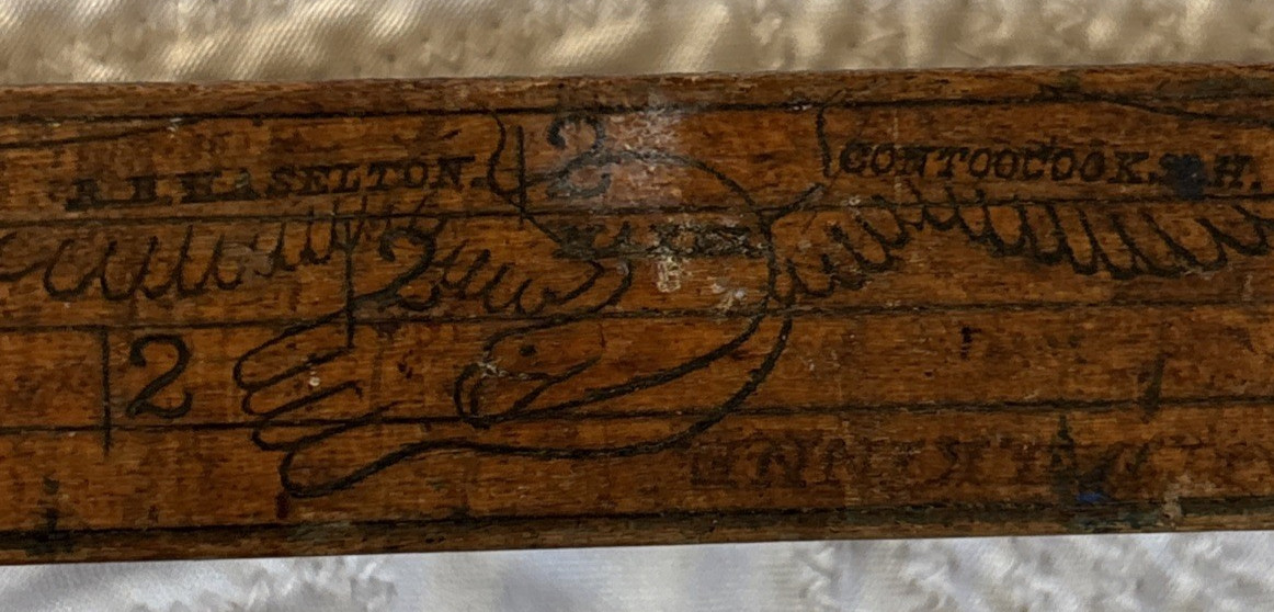 R.B. HASELTON Contoocook, NH Lumber Board Square 24″ Ruler with Eagle Mark