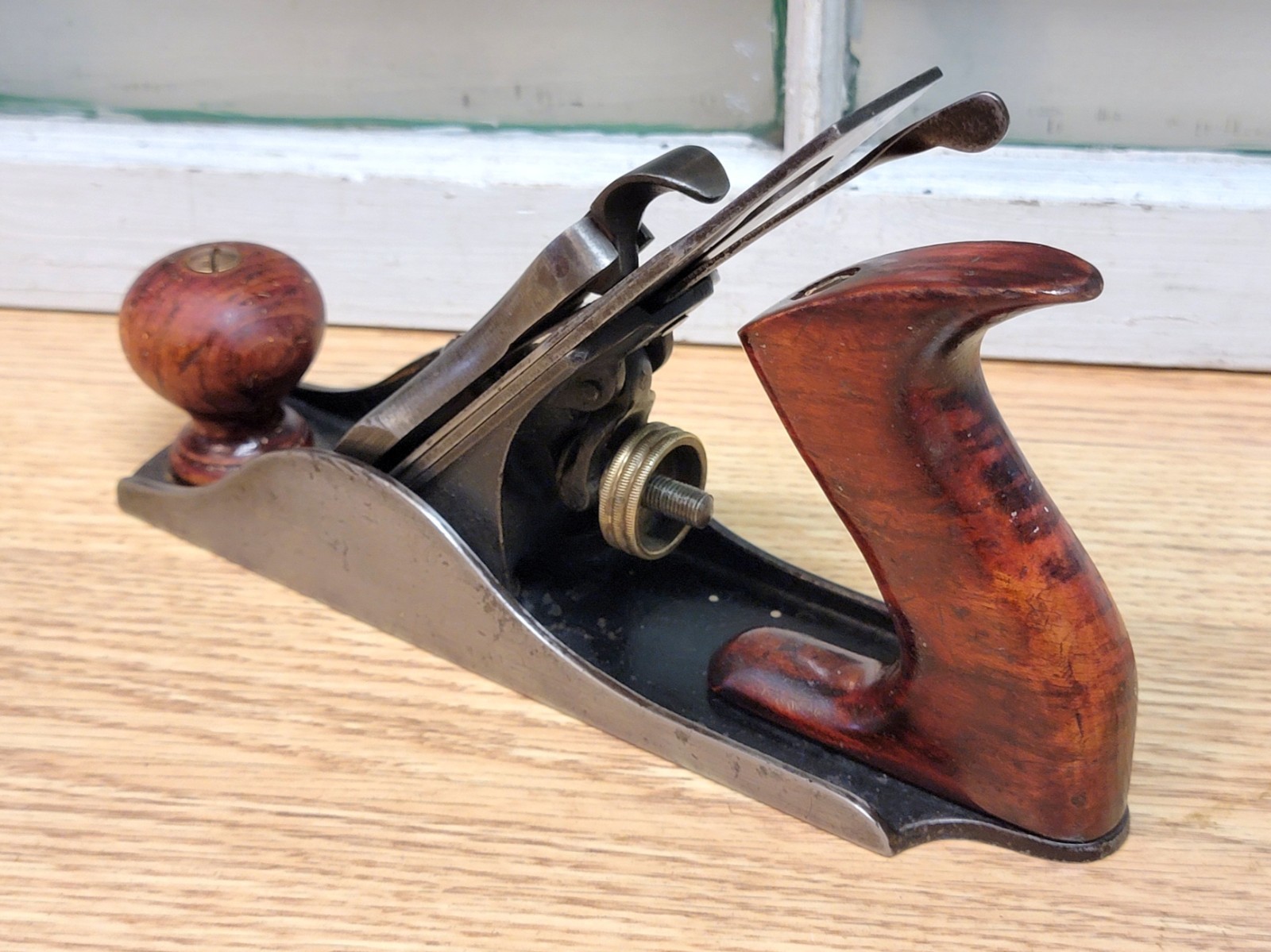 Scarce Birmingham Derby No. 3 Size B Plane Mosher 1889 Patent Caged Lateral