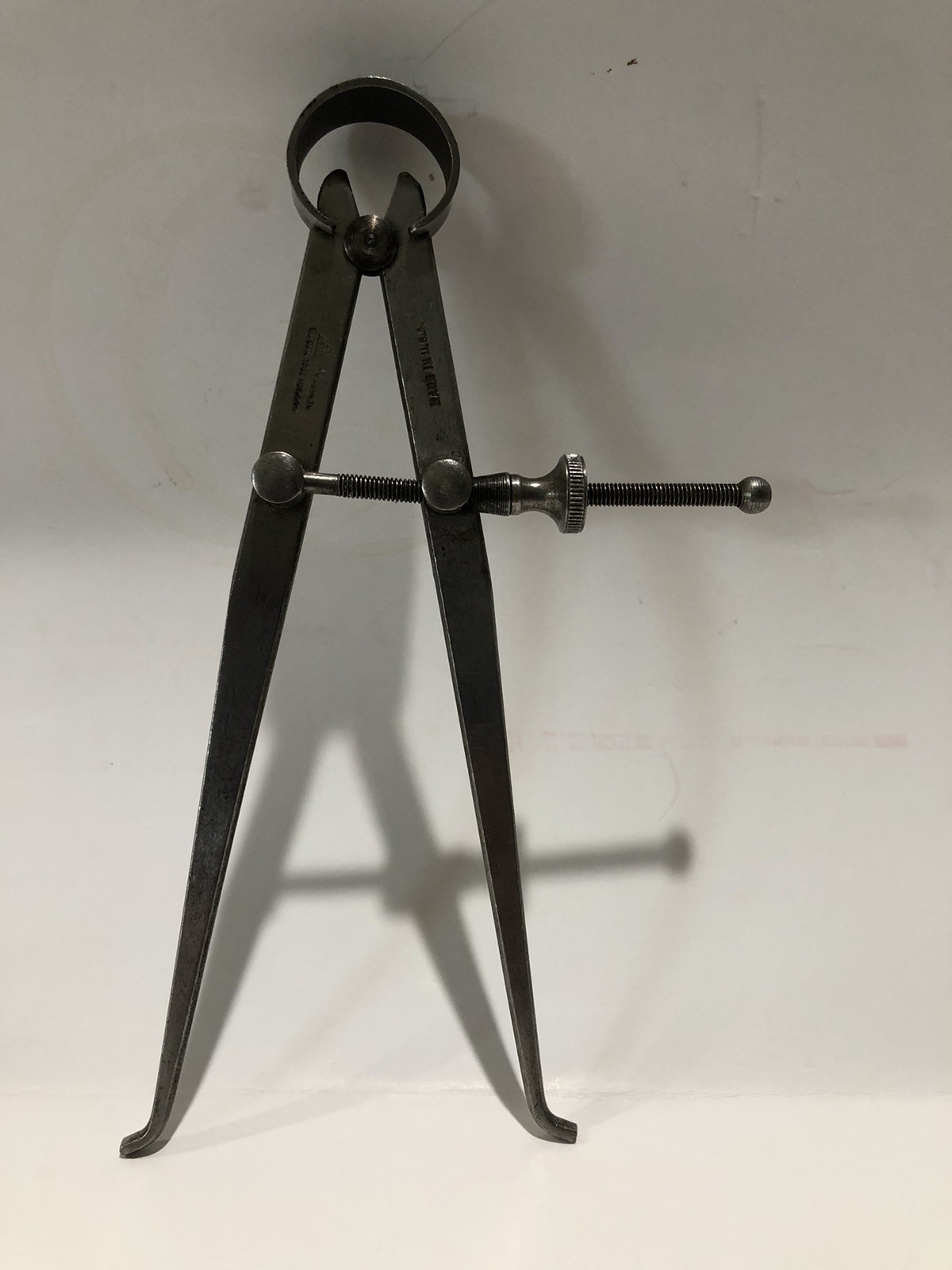 Vintage INTERIOR CALIPER-Screw Adjustment-7 Inch-SAMPSON TOOL MFG CO Newark