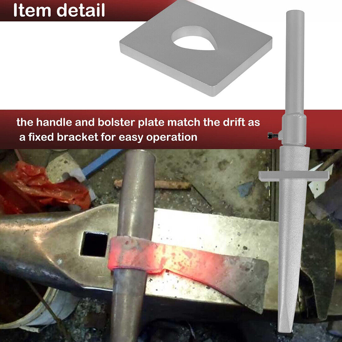Blacksmith Tomahawk Drift Set for Hand-Made/Hammer Drifting Shaping Mandrel Eyes