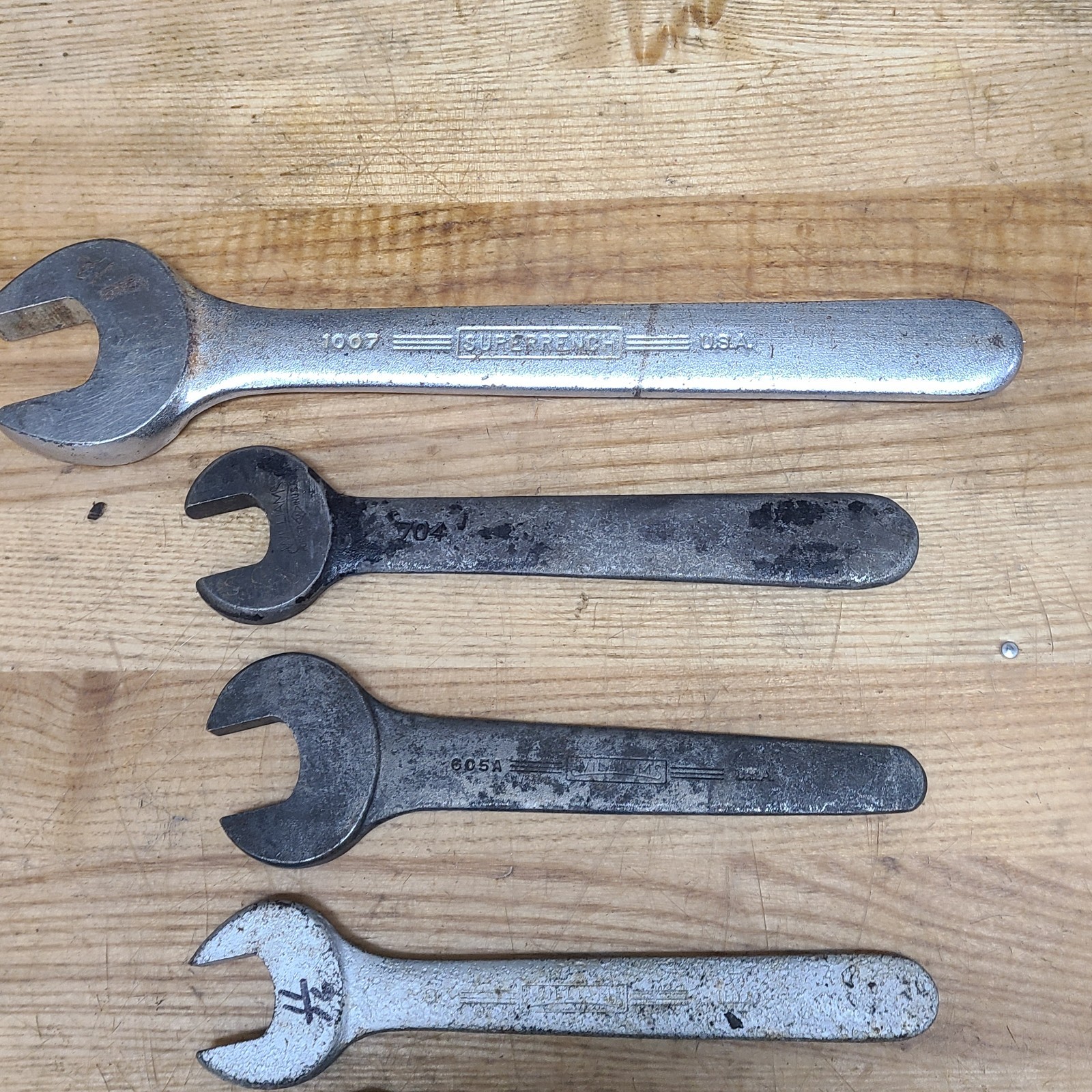 Vintage Williams Single Open End Wrench Set Of 6 Superrench W In Diamond