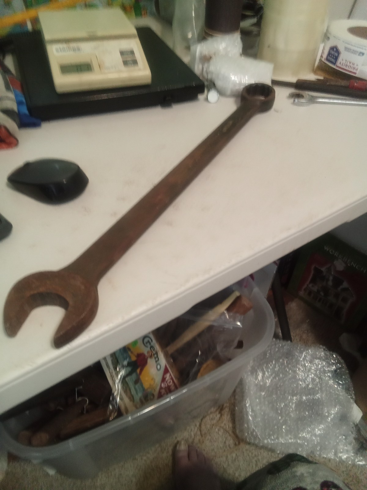 Extra Large U S A Combination Wrench – 1 7/16″ – 12 PT – About 20 1/2″ long