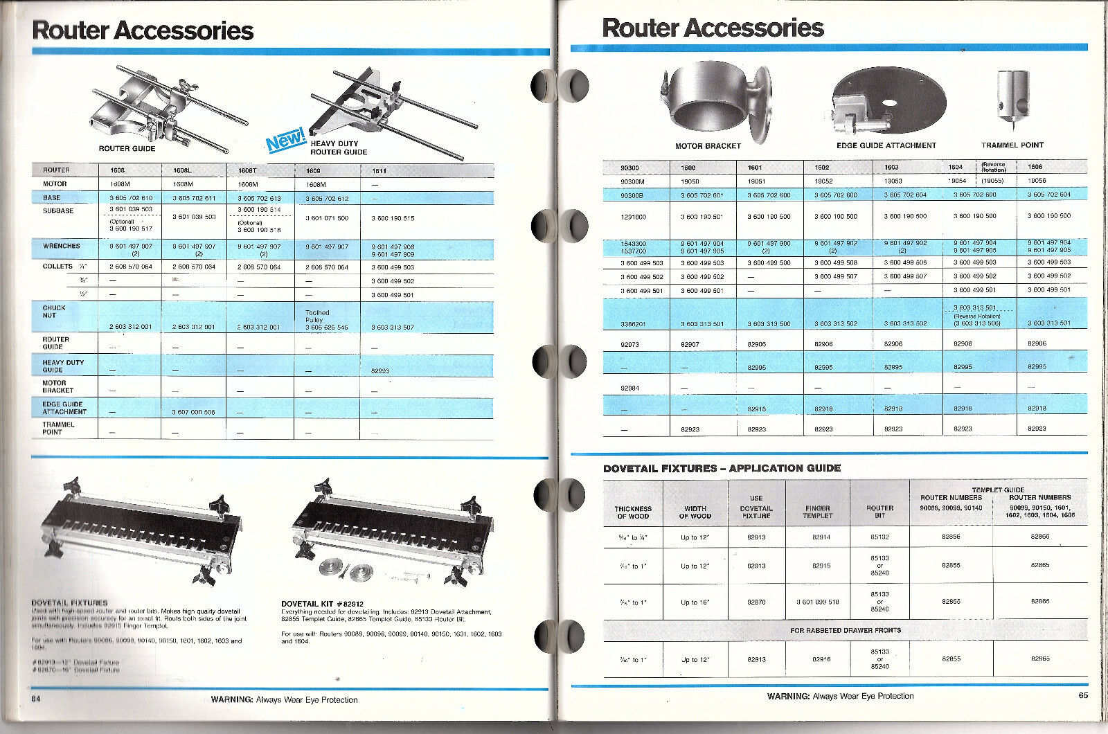 Power Tools Vintage 1987 Catalog Robert Bosch Corp Drills Saws Hammers Routers