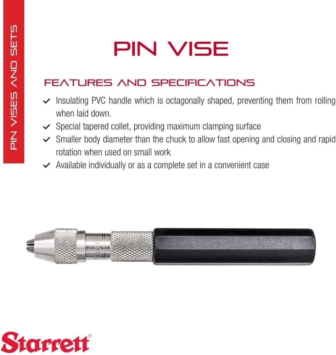 Lightweight Pin Vise with Polyvinyl Chloride Material for Durability and Use
