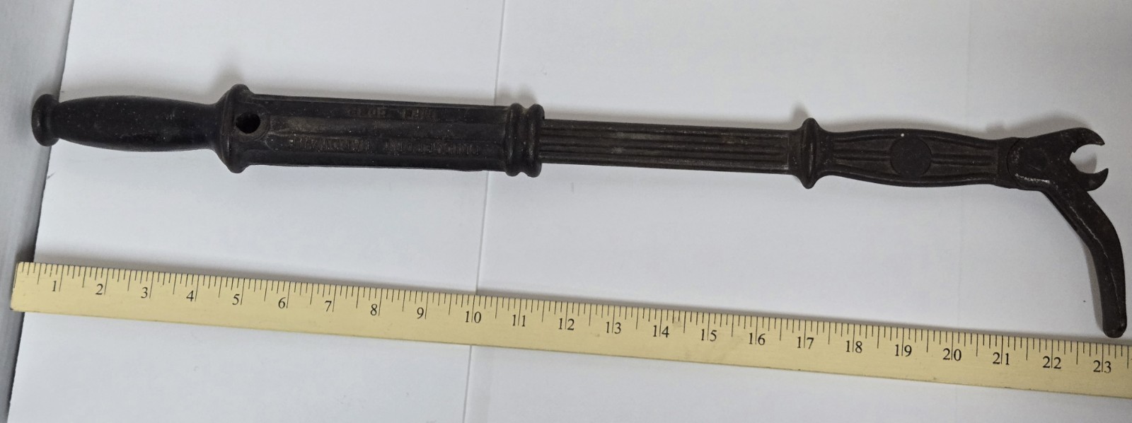 Vintage Bridgeport Hardware Suregrip 56 Nail Puller Slide Hammer Tool