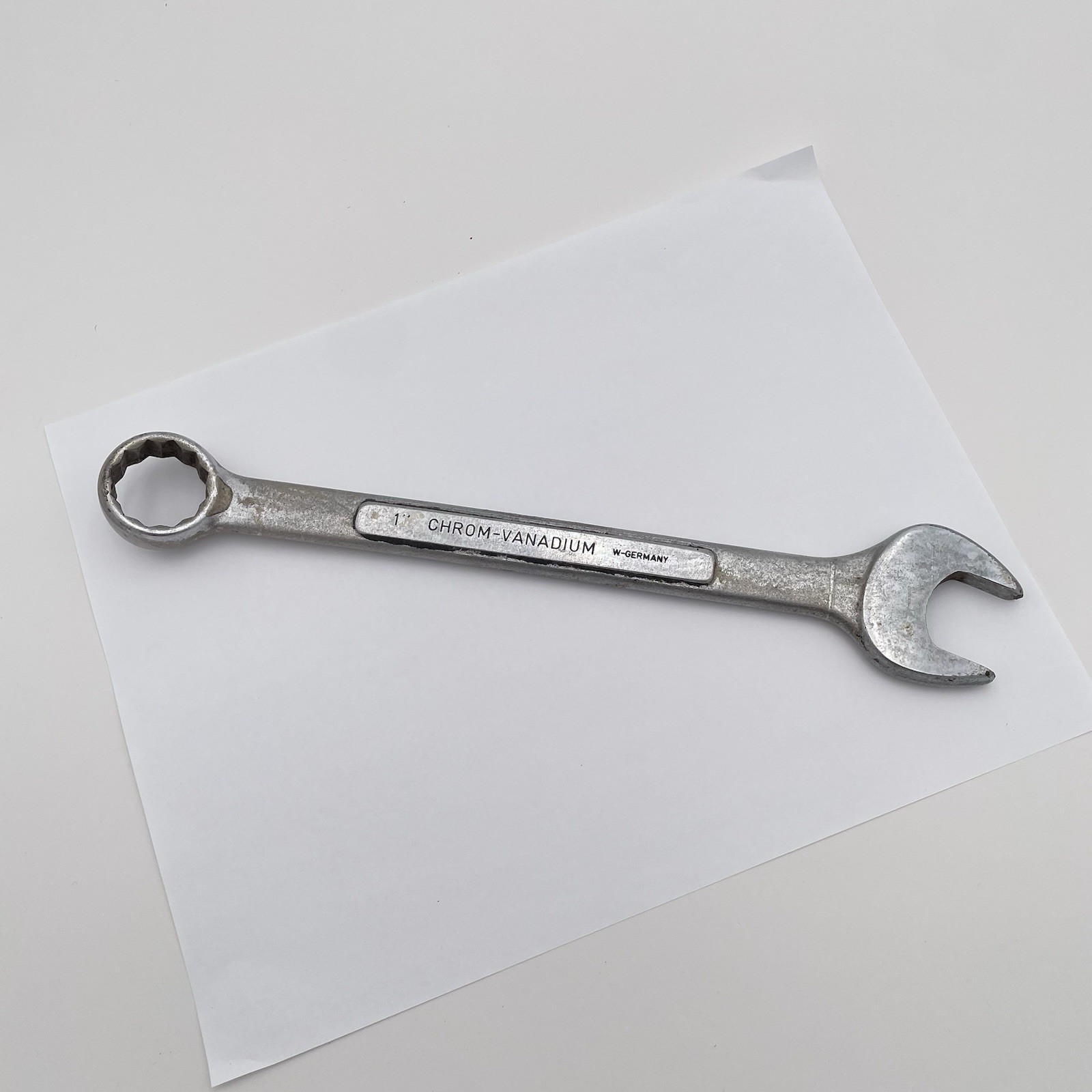 Vintage Made in West Germany Combination Wrench 1” Chrom-Vanadium