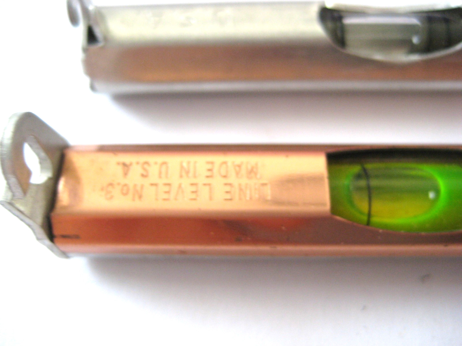 Vintage Exact Level & Tool Co Line Level Tool No. 3 & Stanley Tools U.S.A.