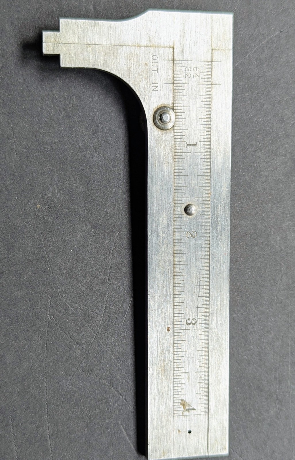 Millers Falls No. 405 Sliding Caliper Rule 5″ Stainless USA machinist tool
