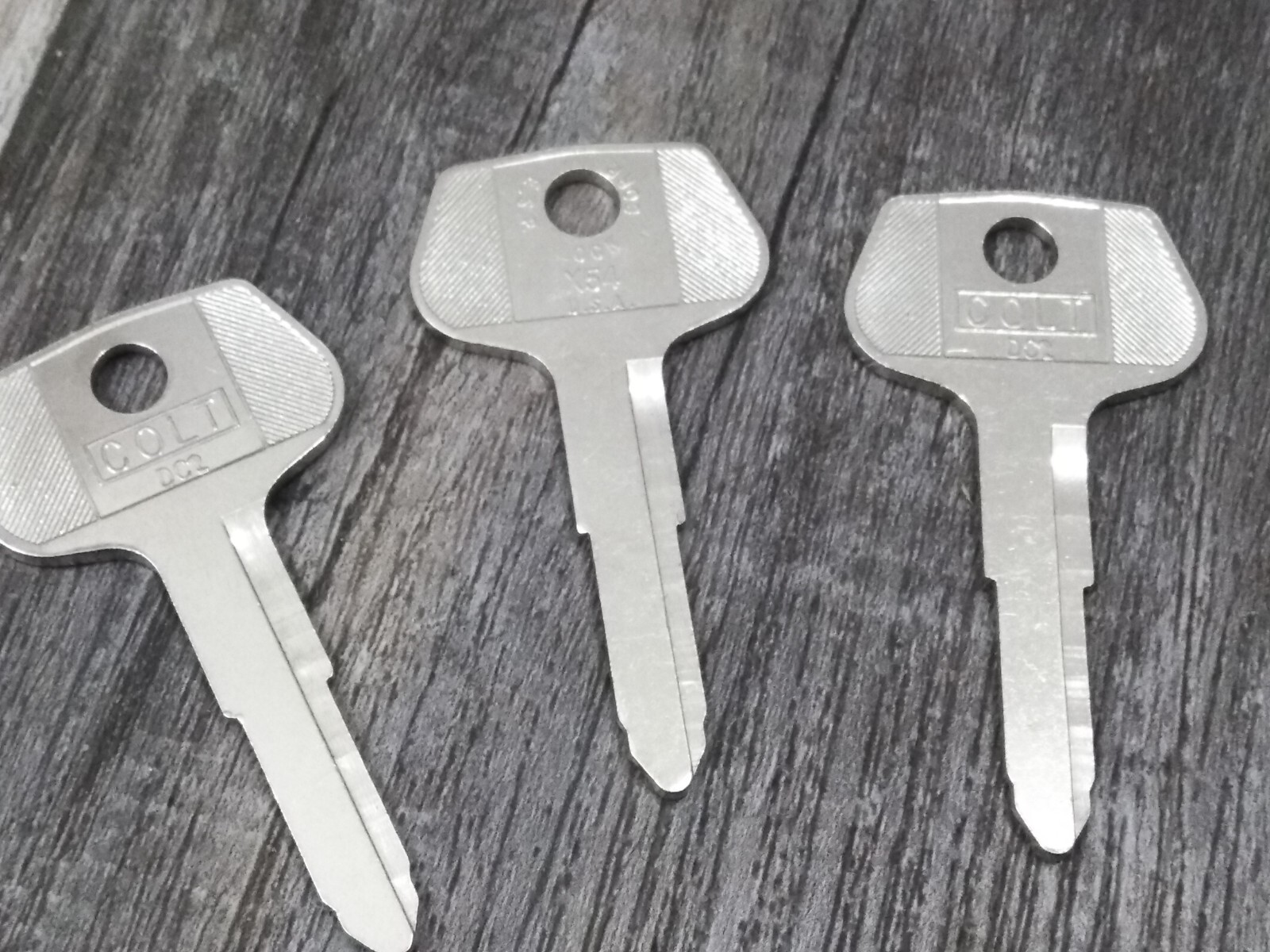 COLT BRANDED DC2 Key Blank Fits Dodge Colt JCB Polaris DC1 X54 MS12 (3PK BUNDLE)