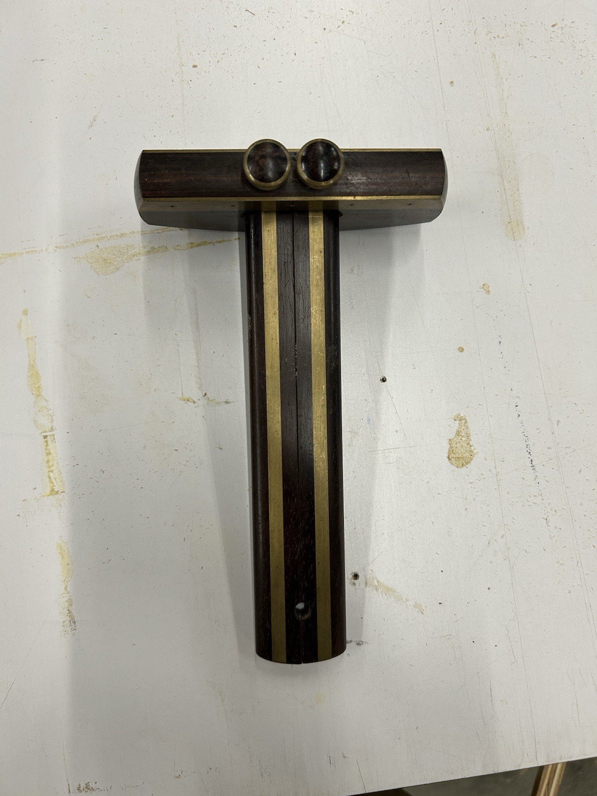 Beautiful Hand Made Rosewood With Brass Inlay Marking Gauge.