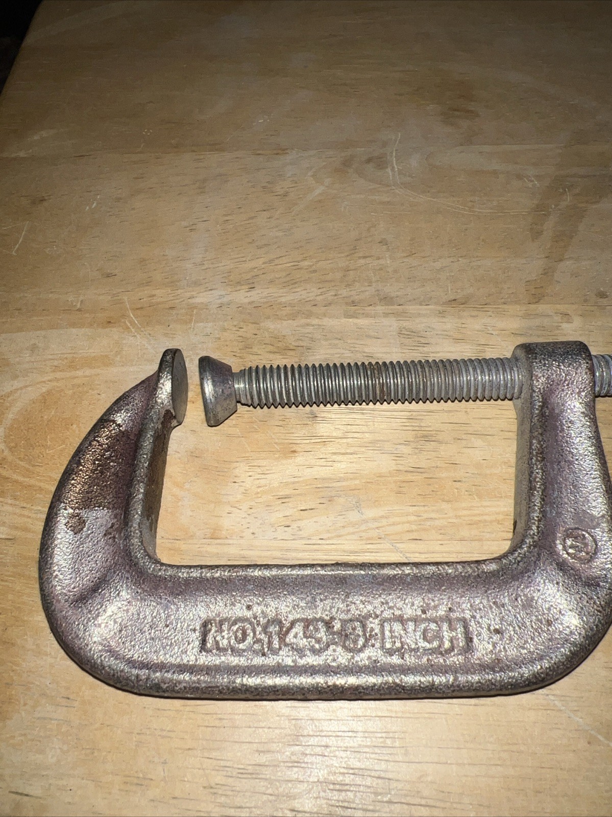 Vintage 1960s Brink & Cotton “C” Clamp #143, 3”, Iron, Bridgeport Ct. USA