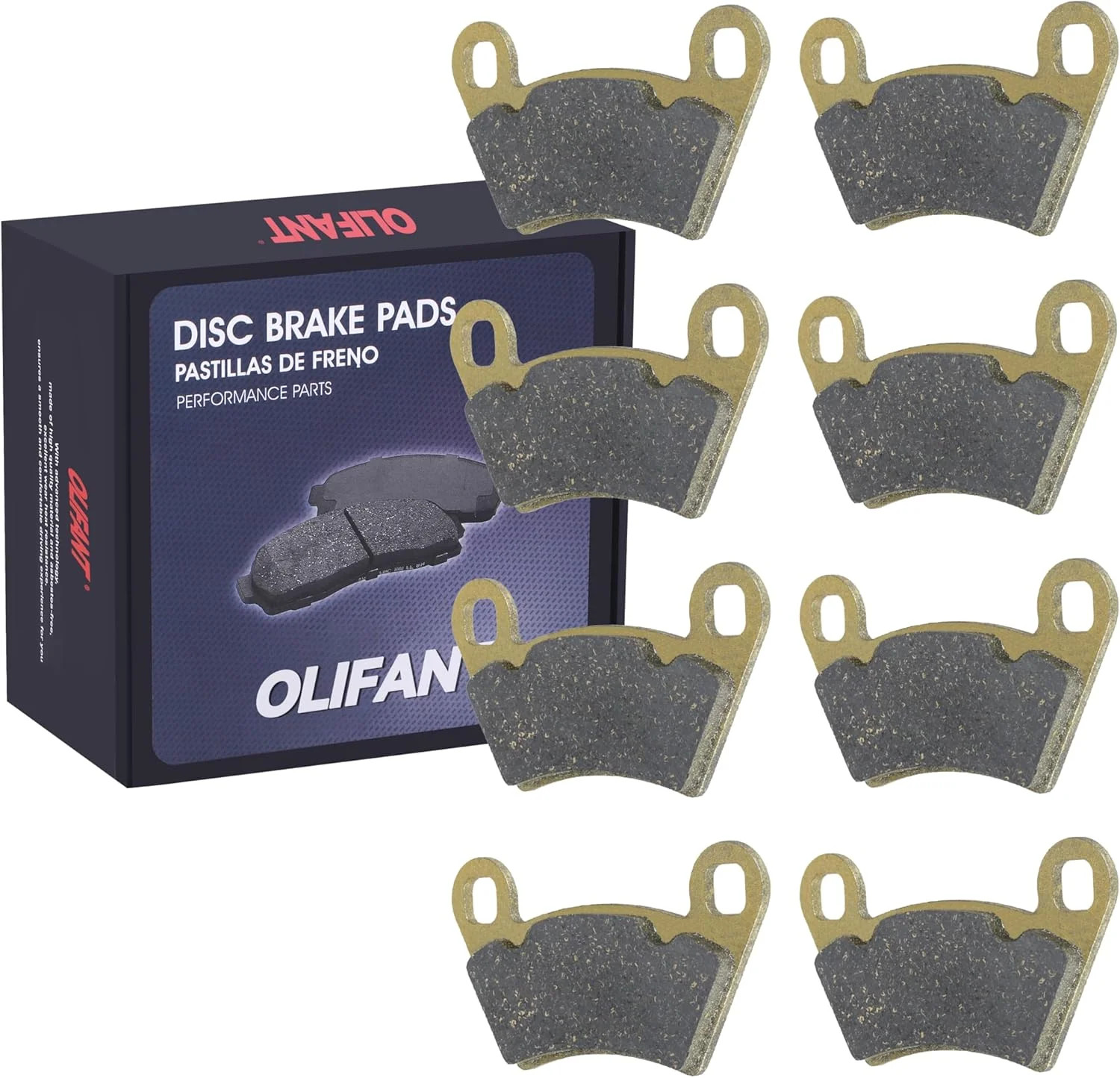 Brake Pads For Polaris Ranger 400 2010-2014/Ranger 500 2×4 2005-2007 2017-2022/R