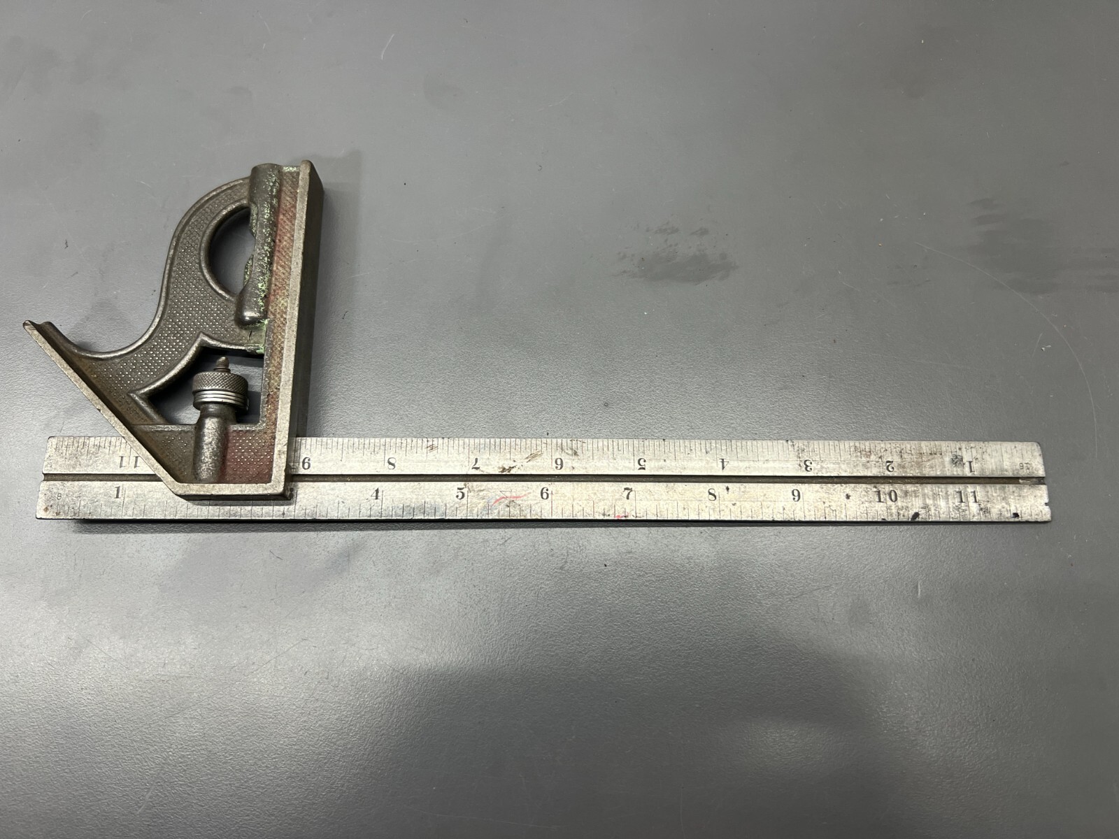 VINTAGE L.S. STARRETT 12″ HARDENED COMBINATION SQUARE – MADE IN USA