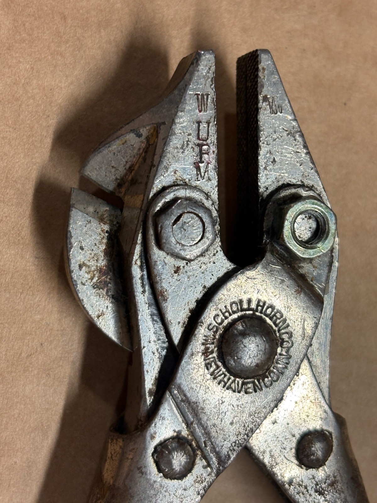 VTG W Schollhorn Co Bernard Parallel Cutting Pliers New Haven. Conn 6-17-1913