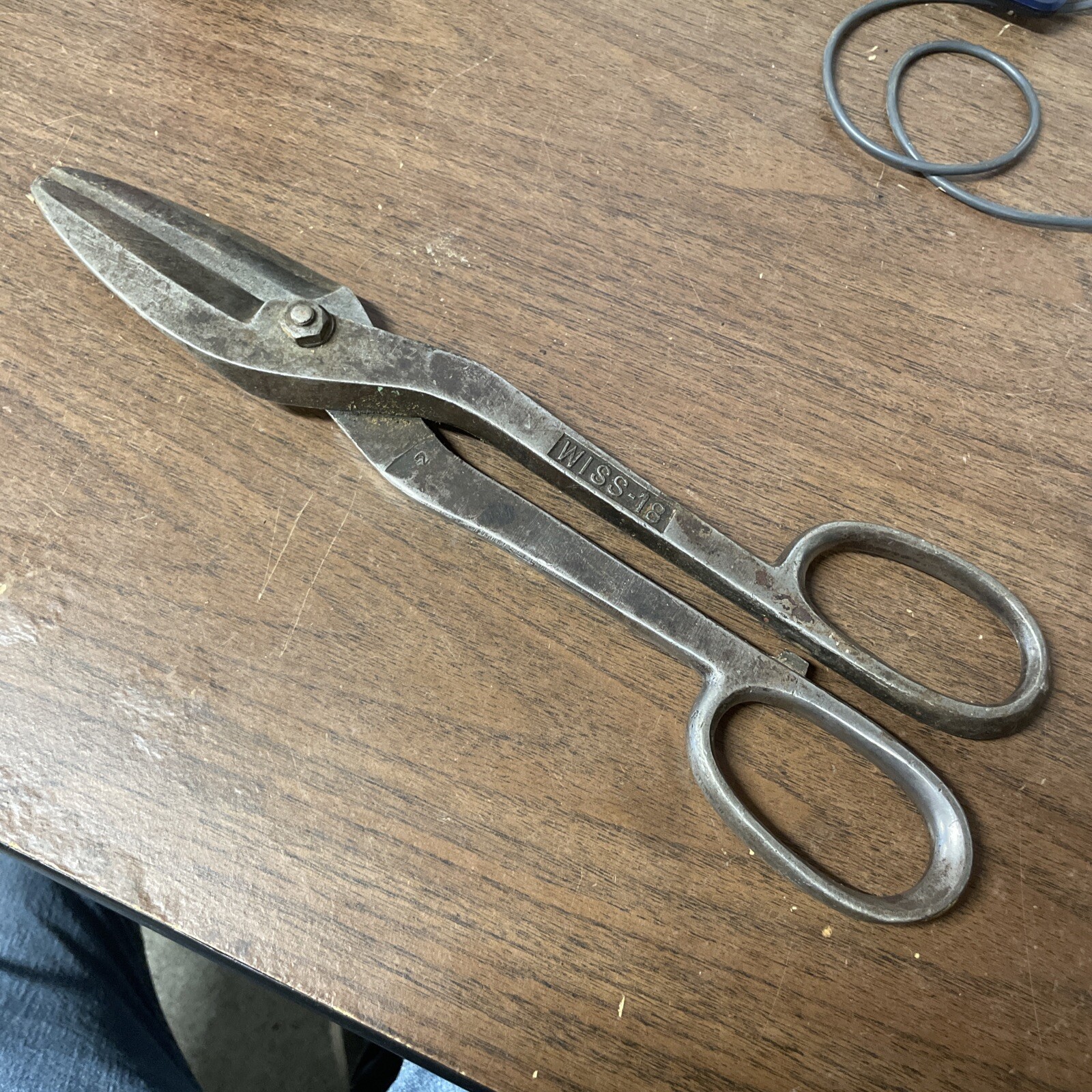 VINTAGE WISS 18 METAL TIN SNIPS CUTTER TOOL, APPROX. 14″ LONG