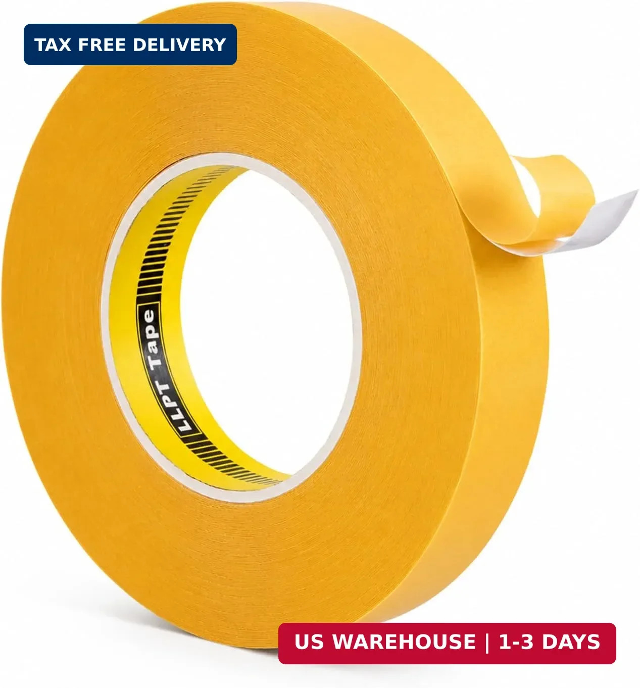 LLPT Double Sided Woodworking Tape, 25mm x 33m CNC Template Tape (WT258) | Indus