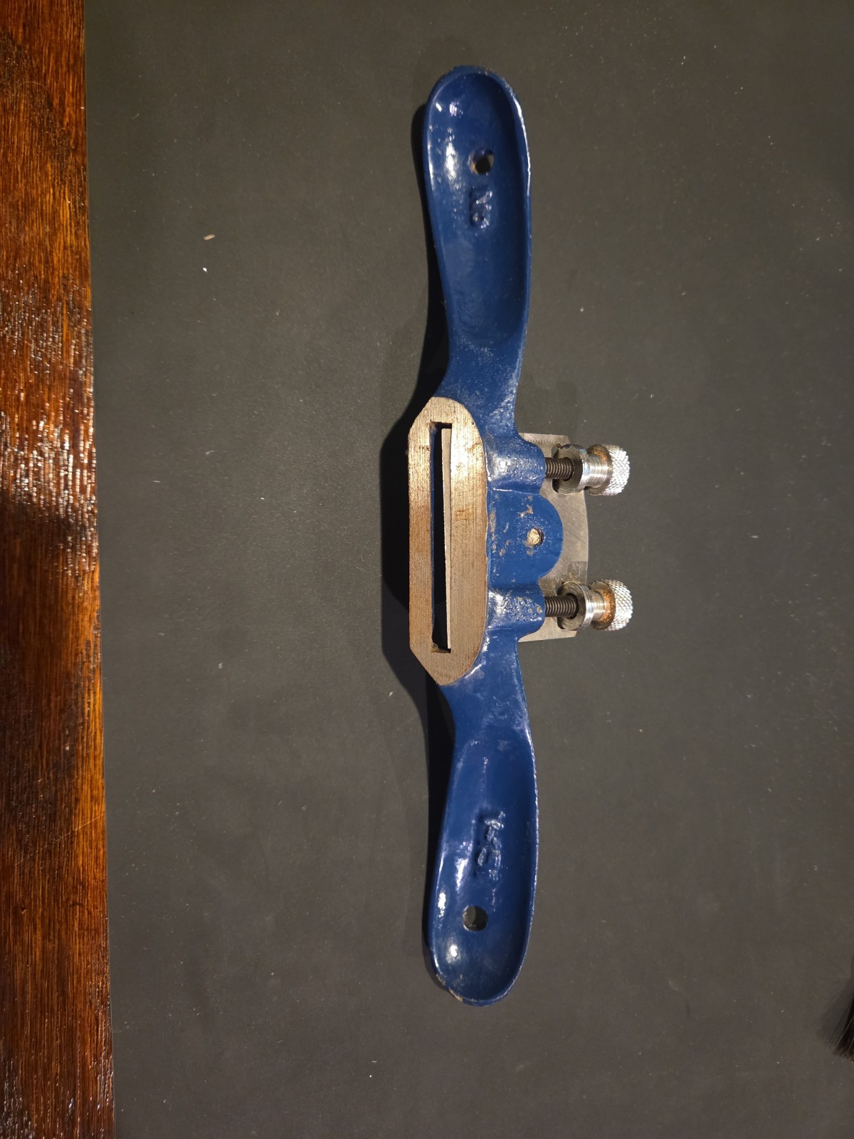 No. V-151 Round Bottom Adjustable Spoke Shave Blue. Barely Used.