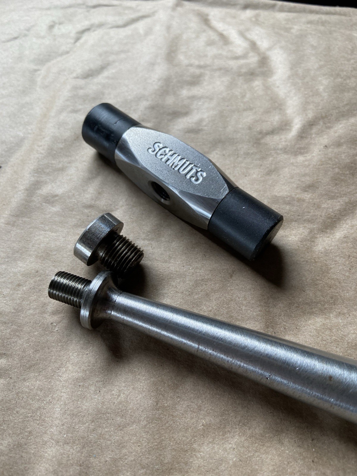 Schmuts Vintage Hammer Appears To Be Stainless Steel Hard Rubber Ends