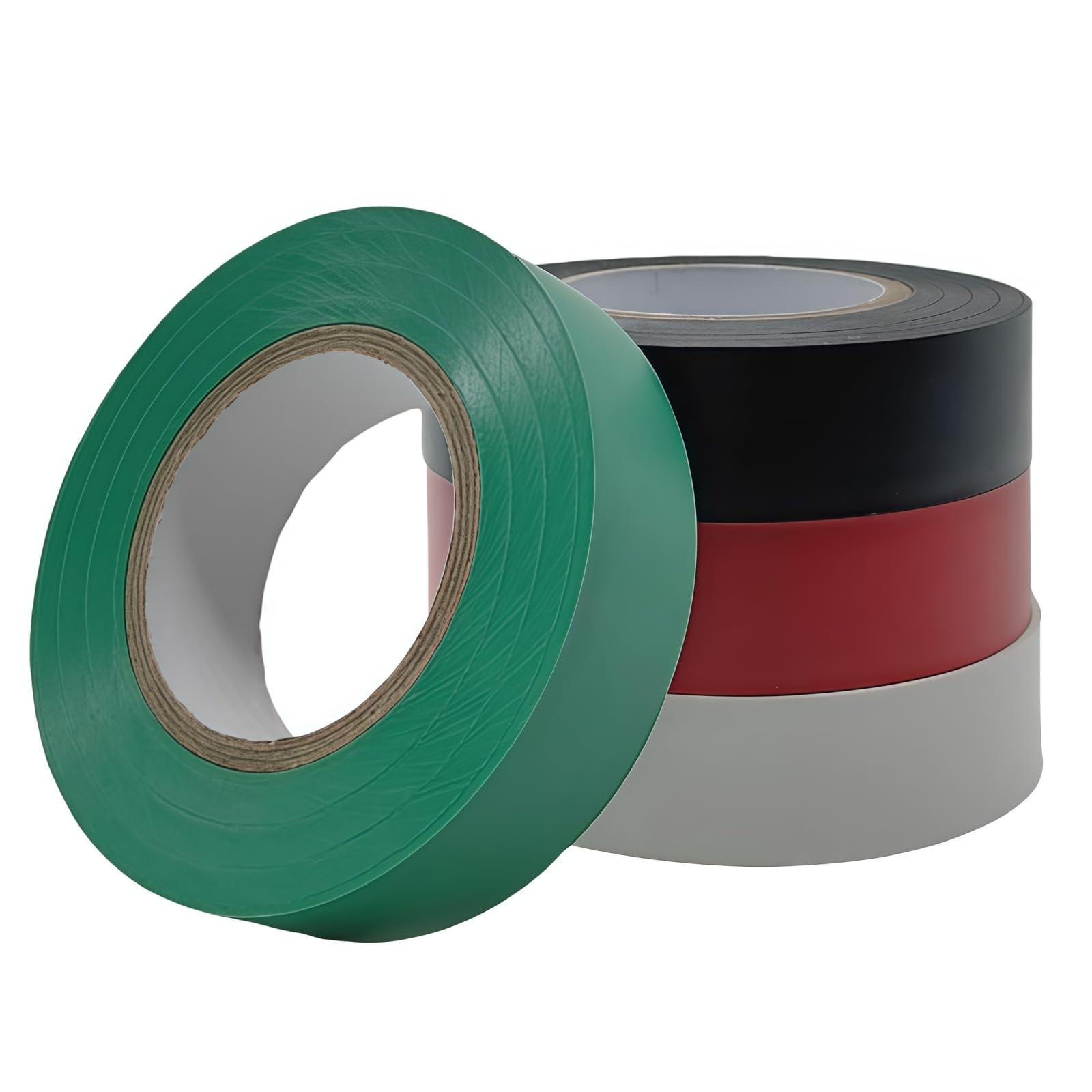 4 Rolls 4 Color Electrical Tape Vinyl – 3/4 Inch 66 Ft Professional Insulatin…