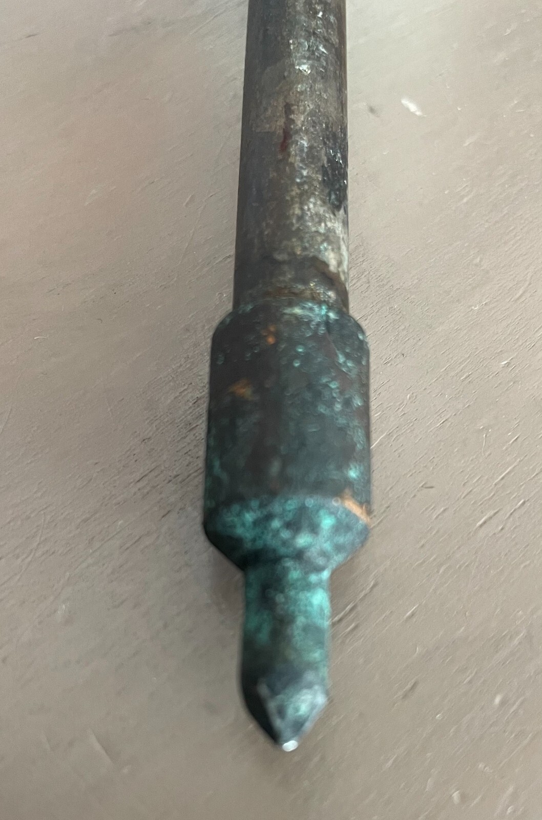 Vintage SOLDERING IRON Wood Handle & Copper Head 110-120 Volts Tested