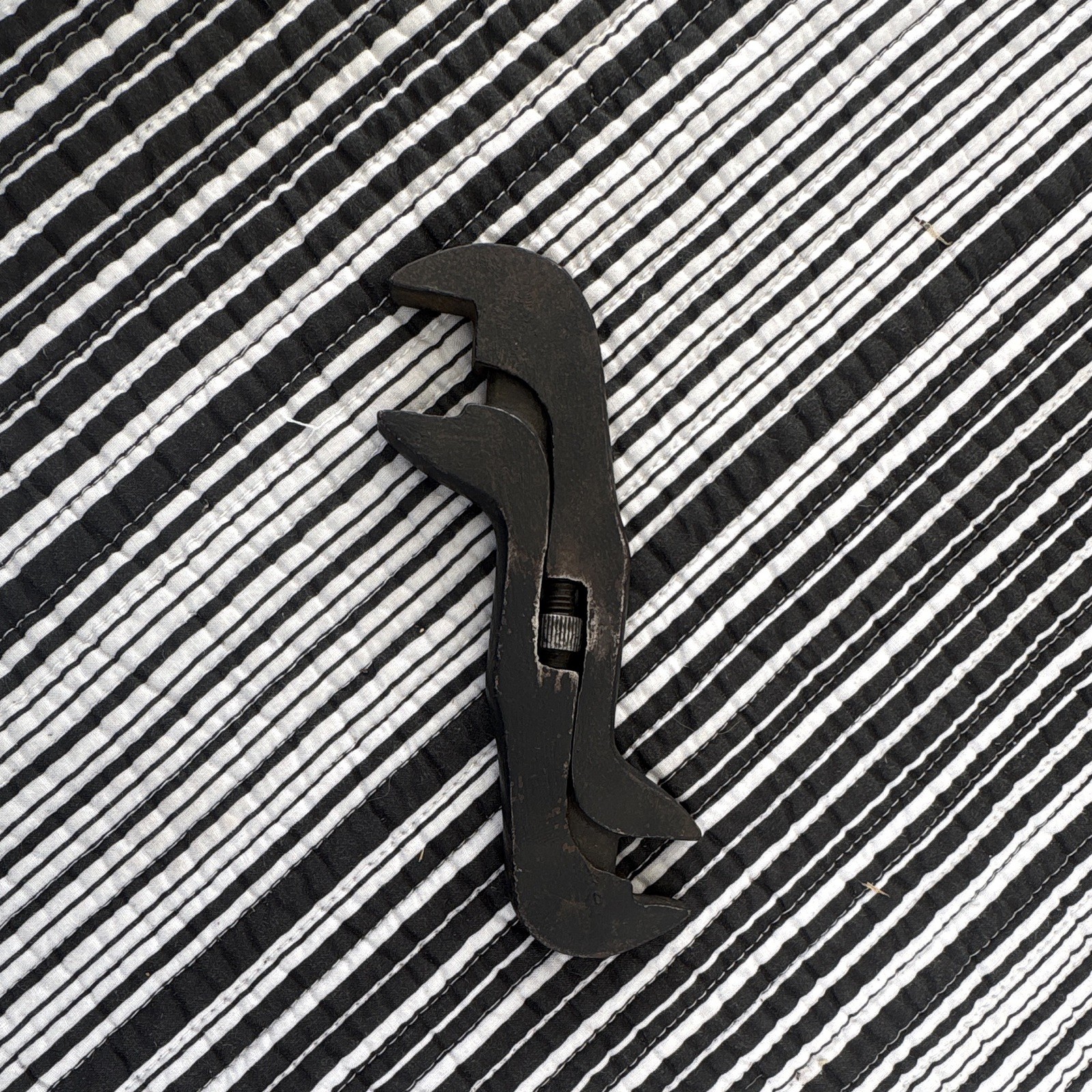 Vintage Baxter-style double-ended adjustable “S” wrench