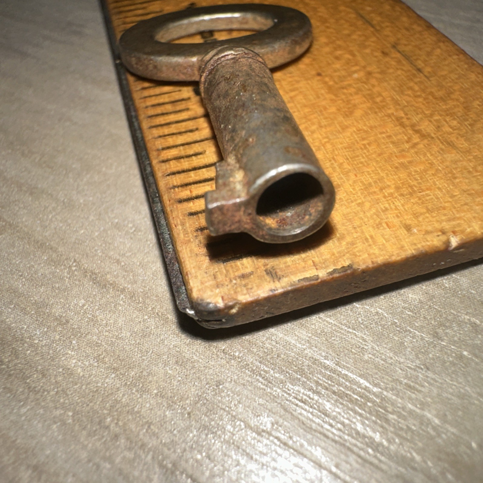 Antique Skeleton Key Hollow Barrel Key #178 Steamer Trunk Etc.