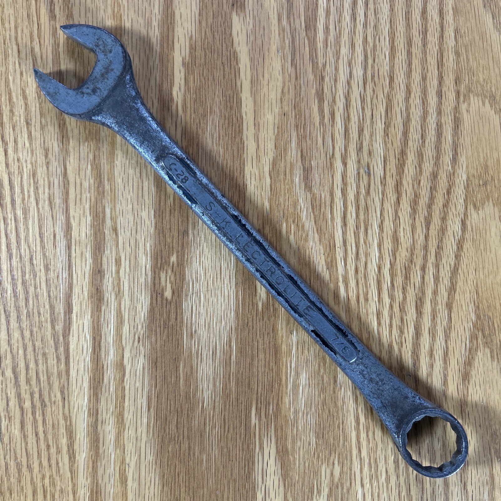 S-K Lectrolite Combination Wrench 7/8 C-28 Replacement Tool Forged Alloy Steel