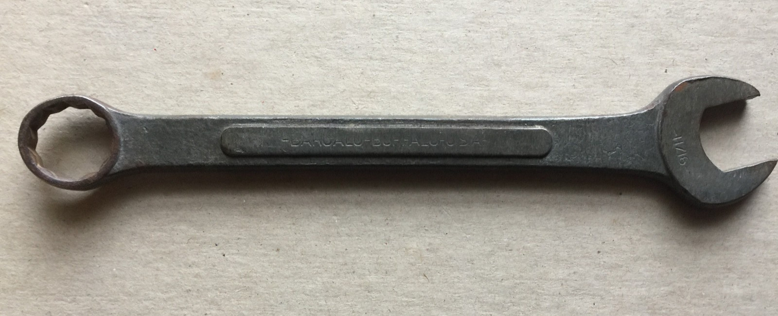 Vintage Barcalo Buffalou U.S.A. 11-16″ Combination Wrench, 7-7/8″ Long
