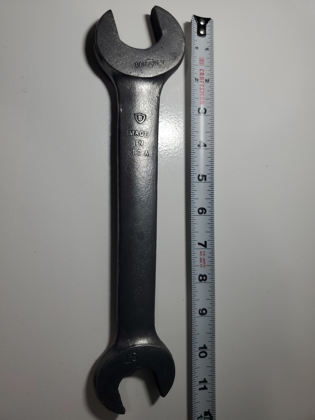 Vintage Bonney Open End Wrench Stamped 5/8″ U.S.S 3/4 U.S.S 3/4 U.S.S 1″ 37 USA