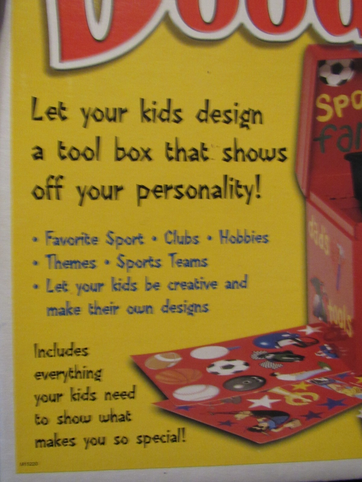 DOODLE BOX Kids Customizable Tools Box Paint USA NEW NOS 959561 Craftsman
