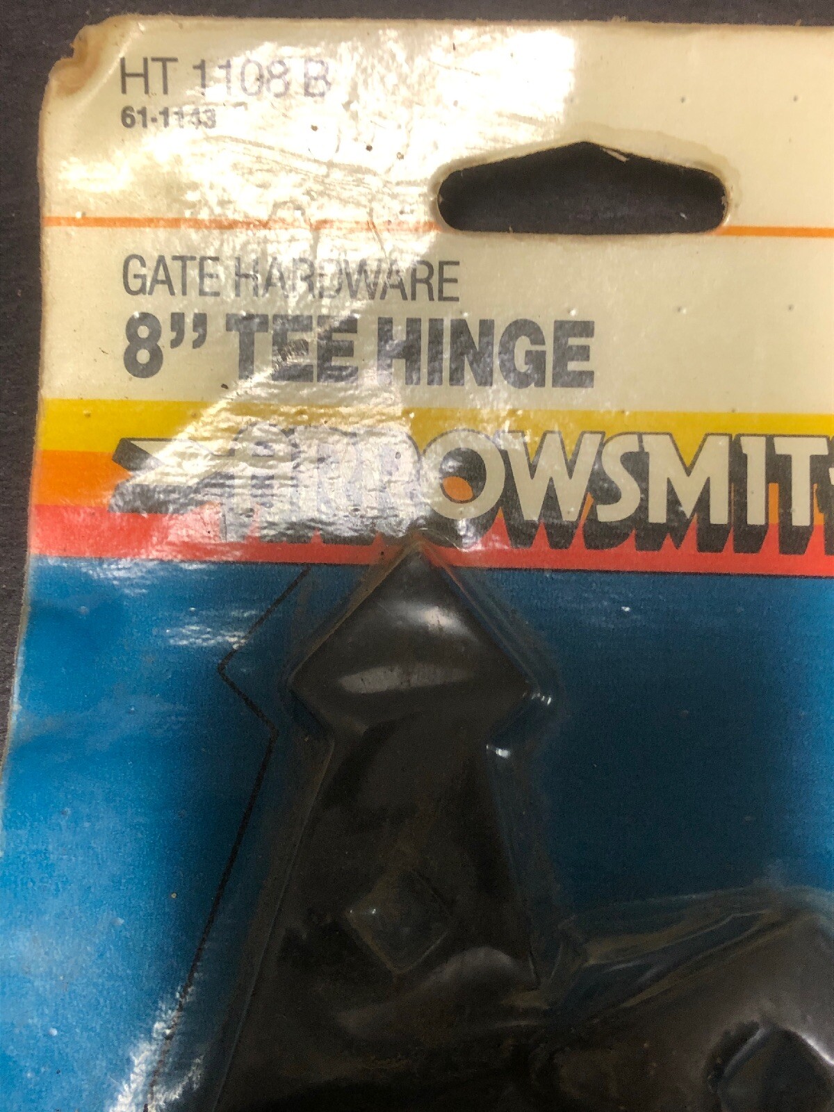 Vintage Hardware Large Gate 8”TeeHinge Set Arrowsmith HT 1108 Black Ideal USA