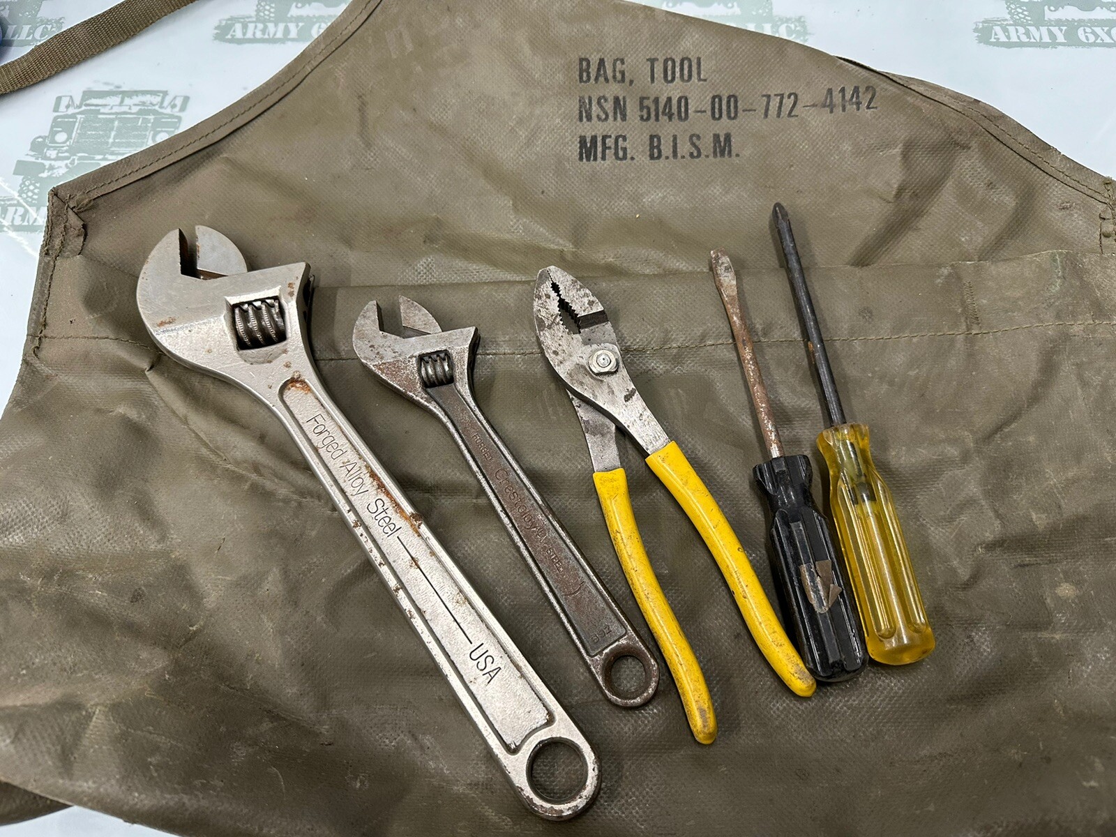 Crescent 8” And 12” Wrenches Pliers And Philips Screwdrivers Bag m35a2 eBay73