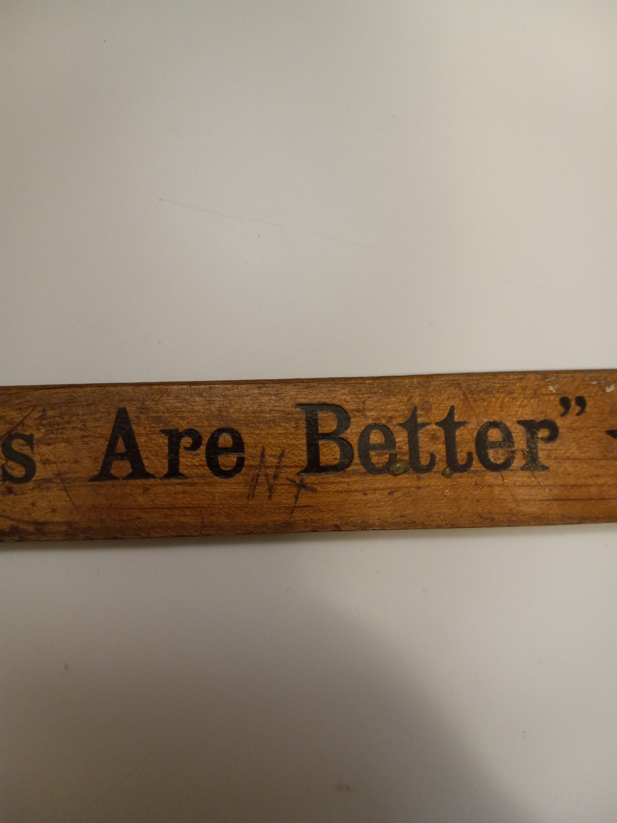 12″ B.R. BOLEY Vintage Wood Ruler Stockport Iowa Star Brand Shoes Twelve Inch