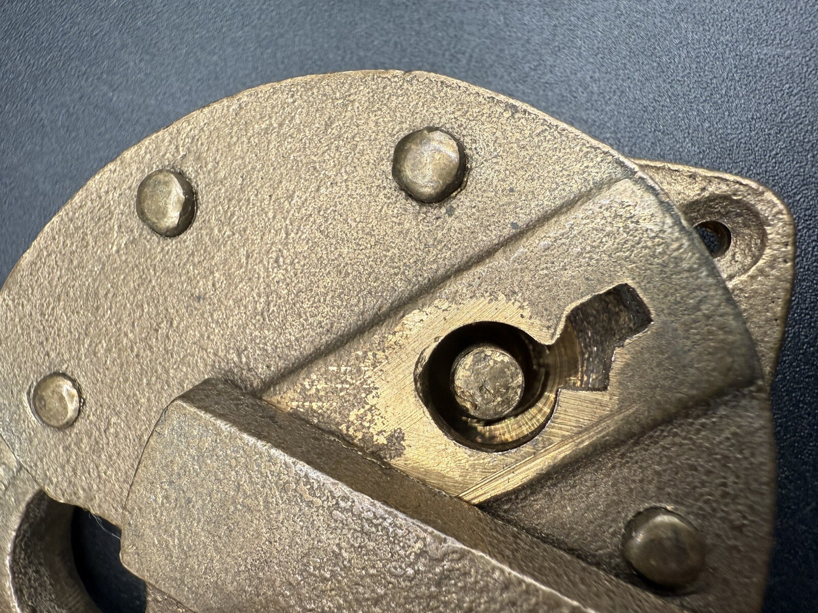 J.H.W Climax Newark Nj Padlock W/ Key Works Perfectly VINTAGE Brass Or Bronze?