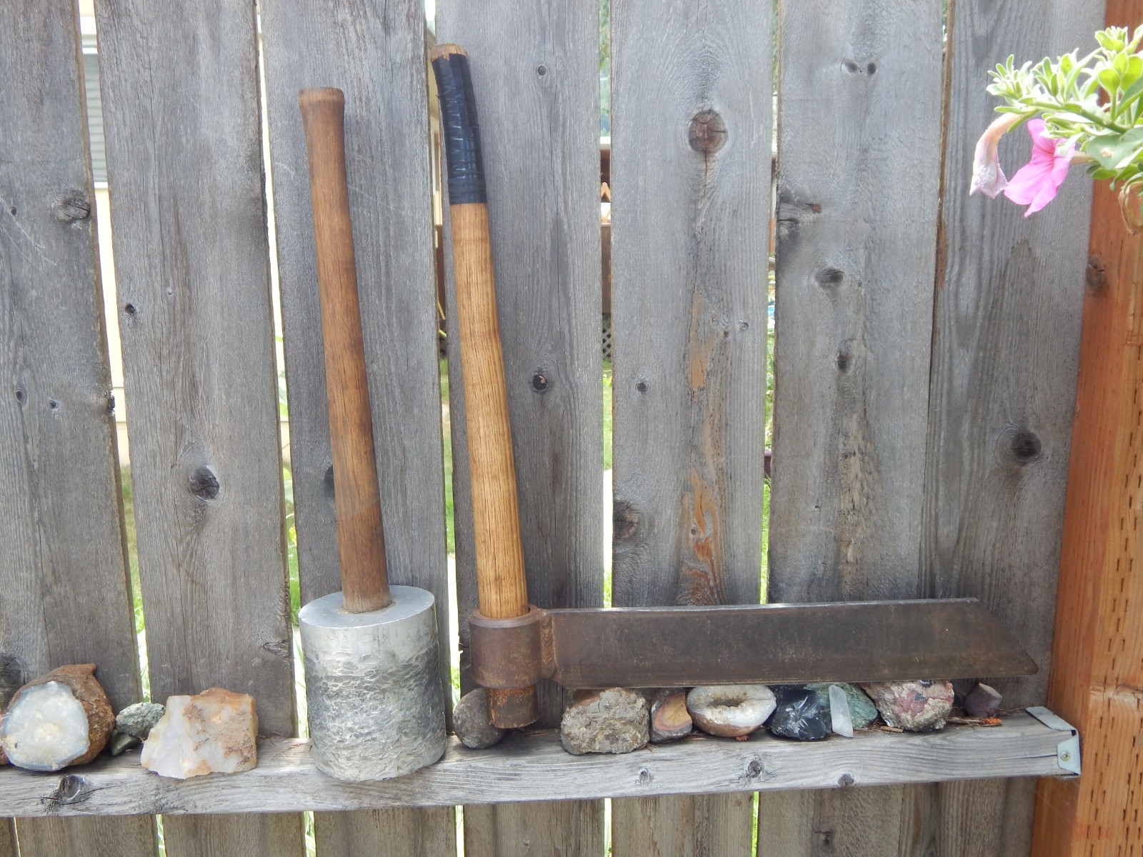 Vintage Froe Shingle shake splitting tool #7o, Aluminum Froe Mallet Hammer 8 Lb.
