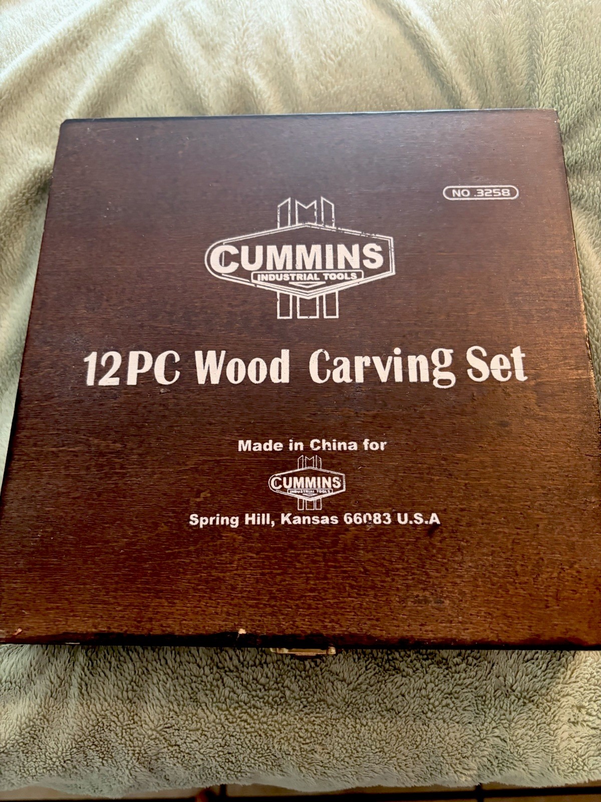 Cummins 12 PC Wood Carving Set No 3258 full boxed set