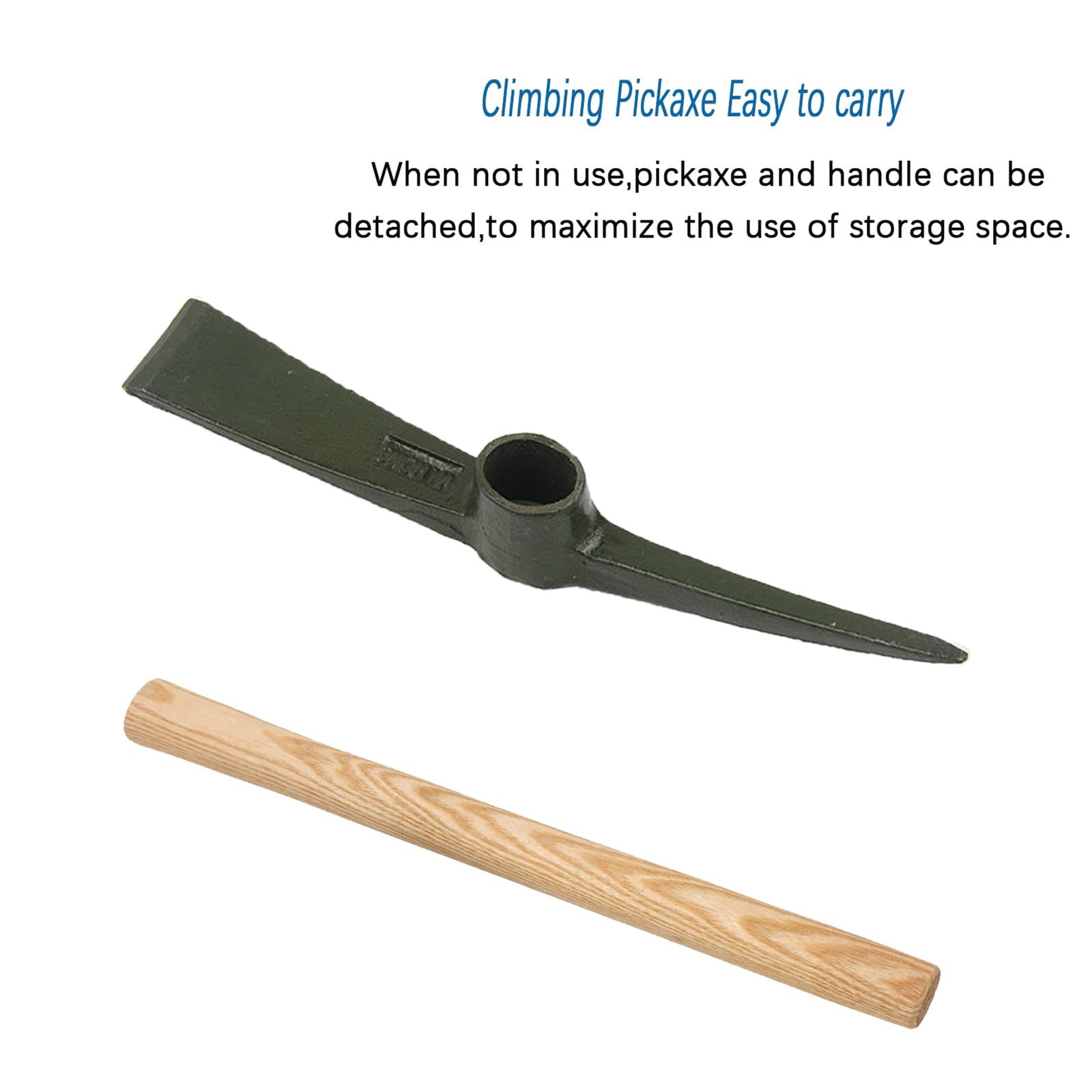 Forged Pick Axe with Non-Slip Handle for Gardening Camping Digging | Heavy Duty