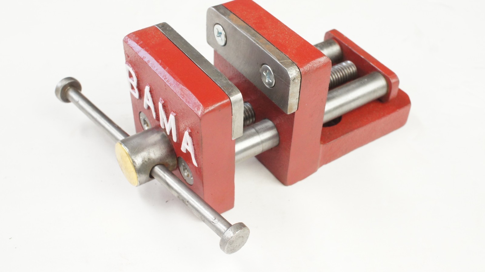 Vtg Bama Cast Iron University Of Alabama 3” Bench Top Vise School Of Engineering