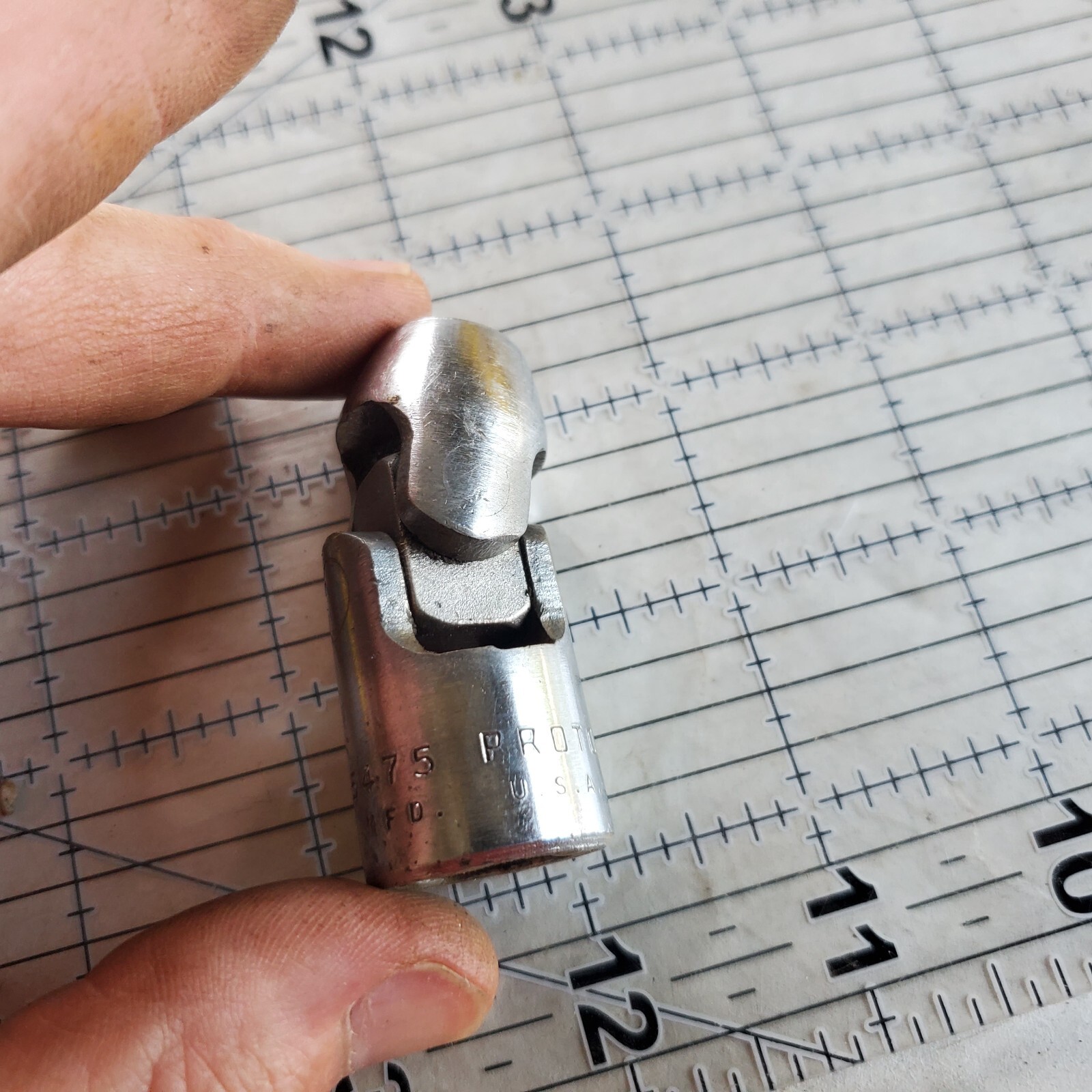 Vintage Proto MFD 1/2″ X 1/2″ Swivel Joint Socket Flexible Tool 5475 USA