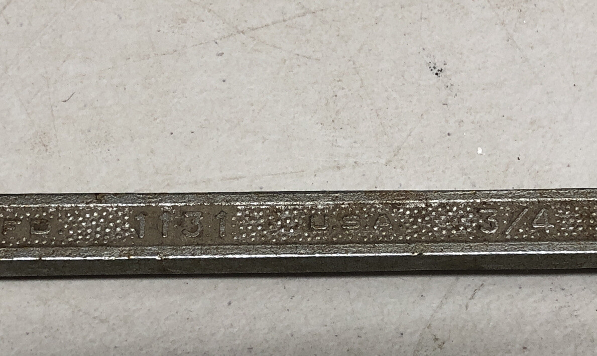 Vintage PLVMB Plomb Plumb Pebbled Wrench No. 1131 USA MFD 5/8″ – 3/4″ 9″ Length