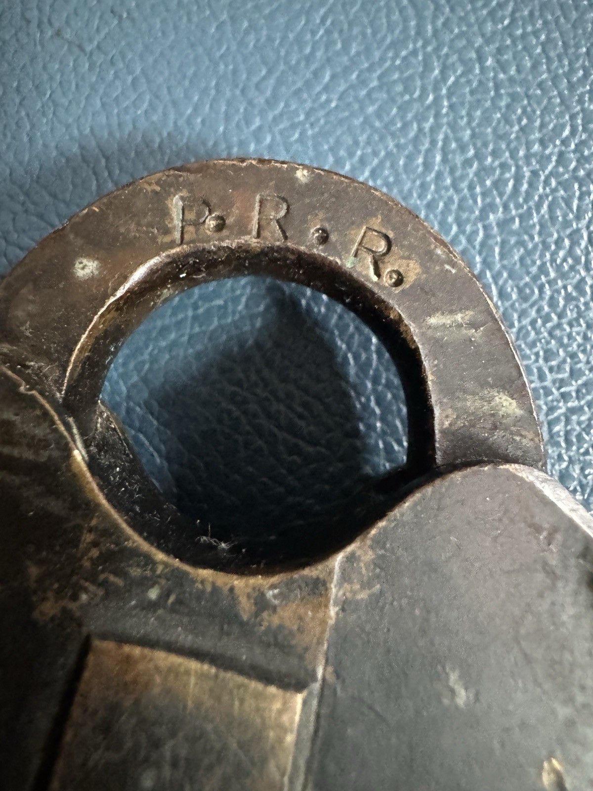 1800s Brass Padlock & Working Key , Wilson & Bohannan brass heart-shaped padlock