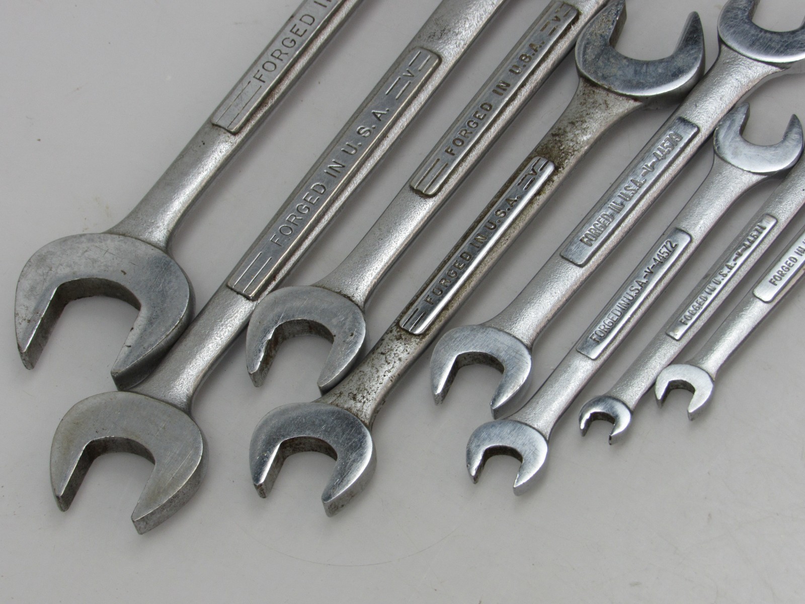8 pc Craftsman Double Open End Wrench Set Lot Vintage SAE 1/4″ to 1″ & 7mm 9mm