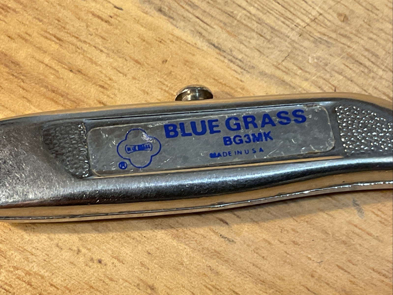 Vintage Rare Blue Grass 3″ Utility Knife Mini Box Cutter BG3MK Made In USA
