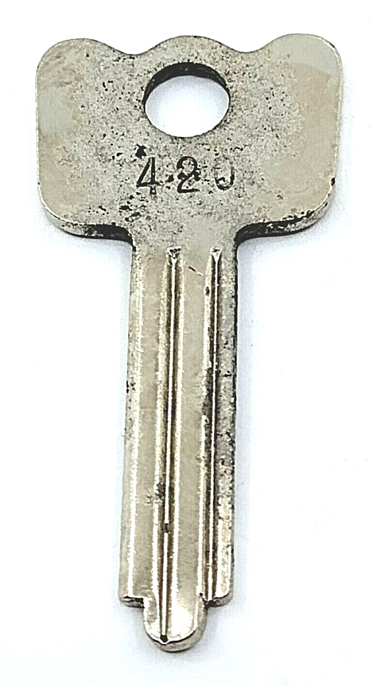 420 Vintage Key Flat Blank Uncut Toker Gift Gag MJ Appx 42mm