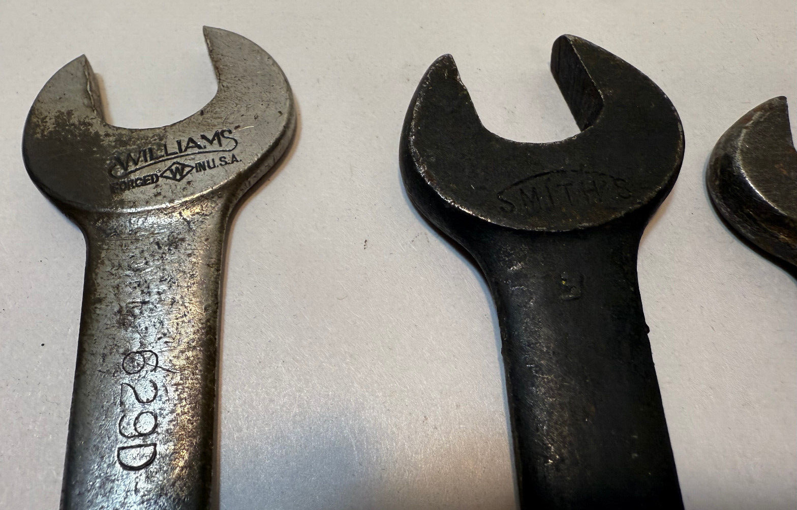 Lot Of 8 Vintage Wrenches Mixed Craftsman Billings Williams Fairmount Smiths USA